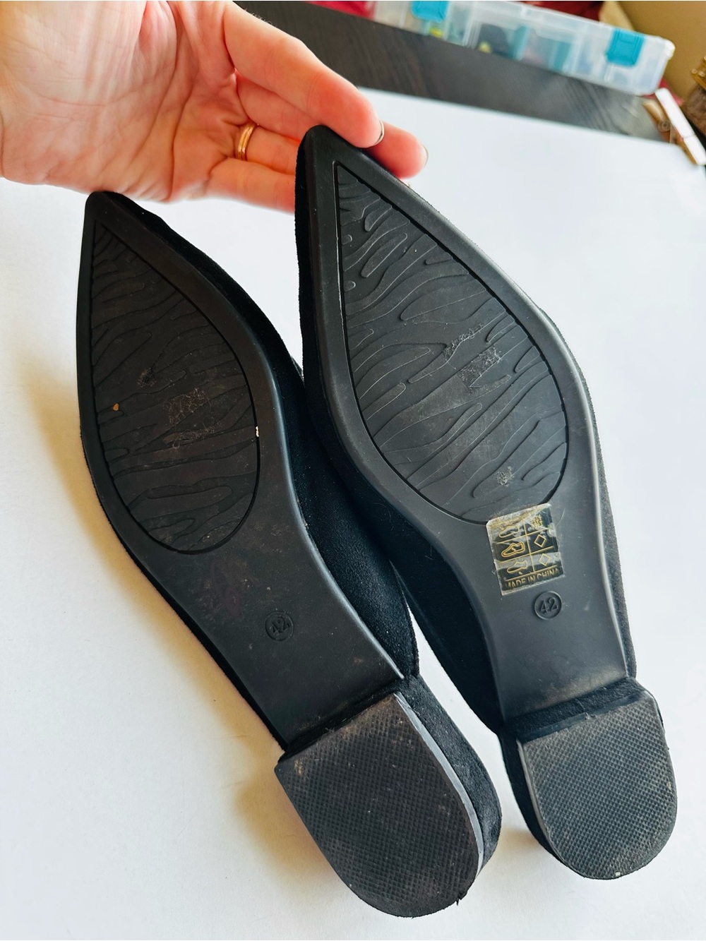 Black Embroidered Sun Moon Pointed Toe Mules Celestial Shoes  Womens 11 - Picture 4 of 5